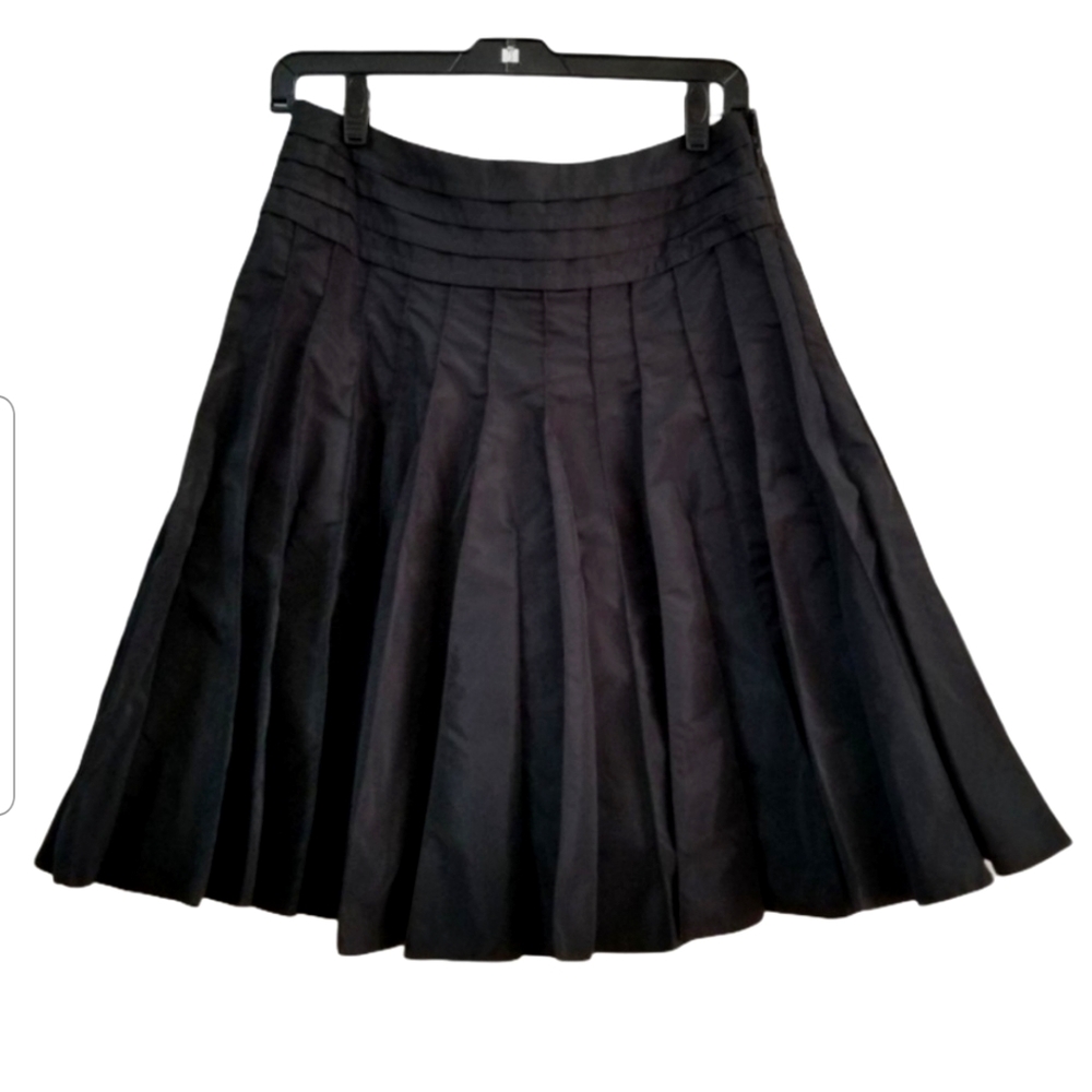 COPY - Karen Millen Black Pleated Silk Skirt Size